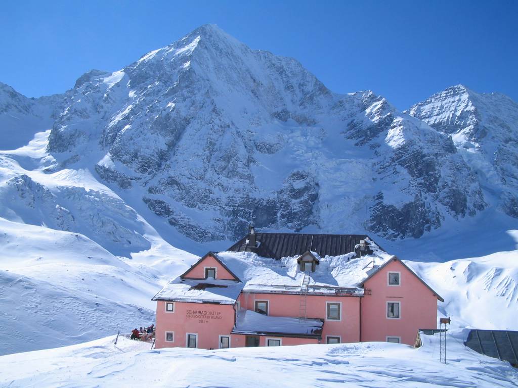 Schaubachhütte im Winter