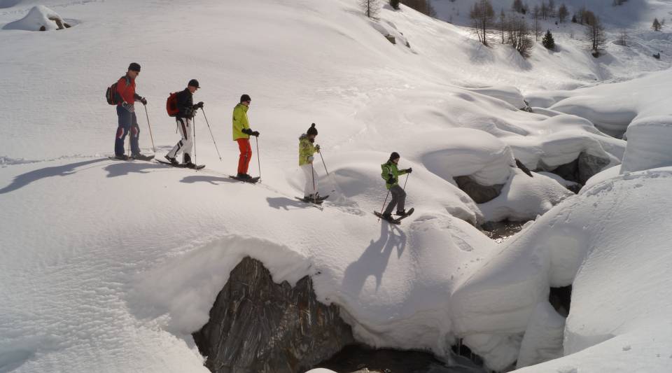 Schneeschuhwandern Ortler Südtirol